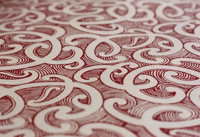 Wrapping paper designed by Aho Design.